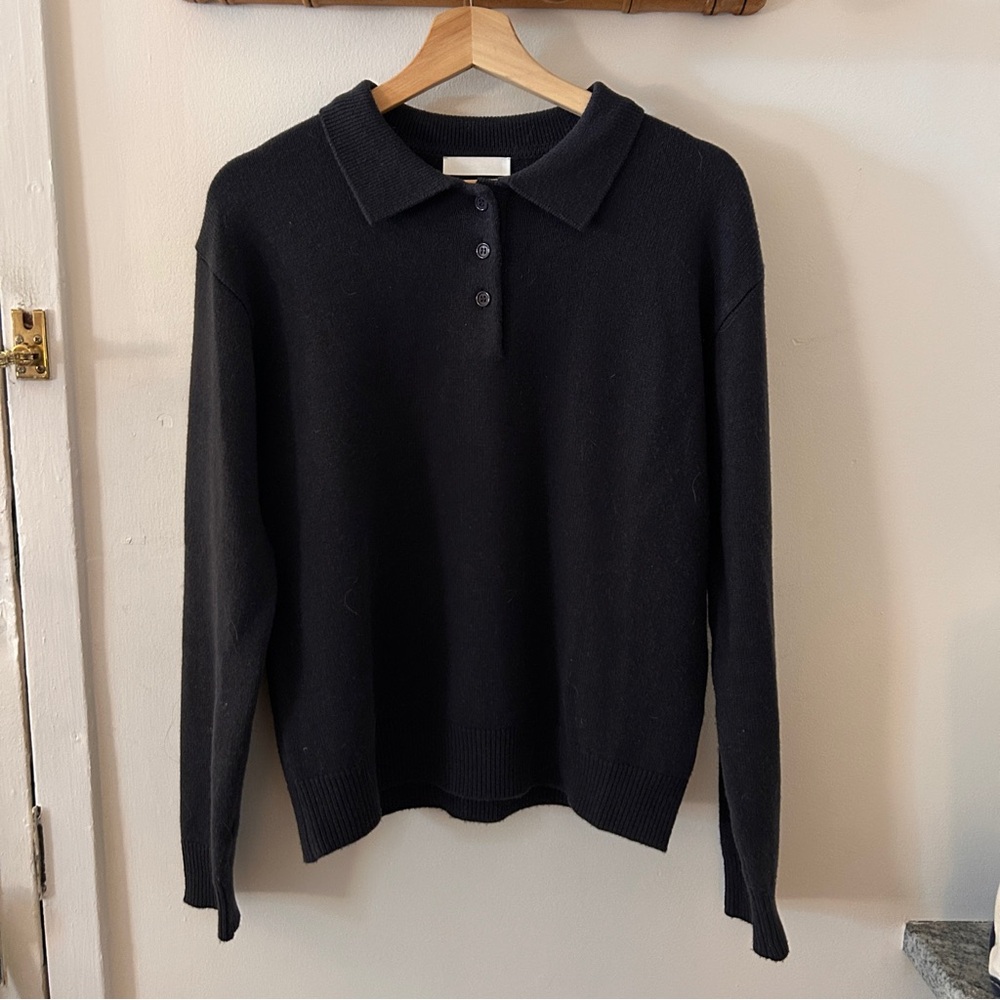 An Action A Day Grey Polo Sweater
